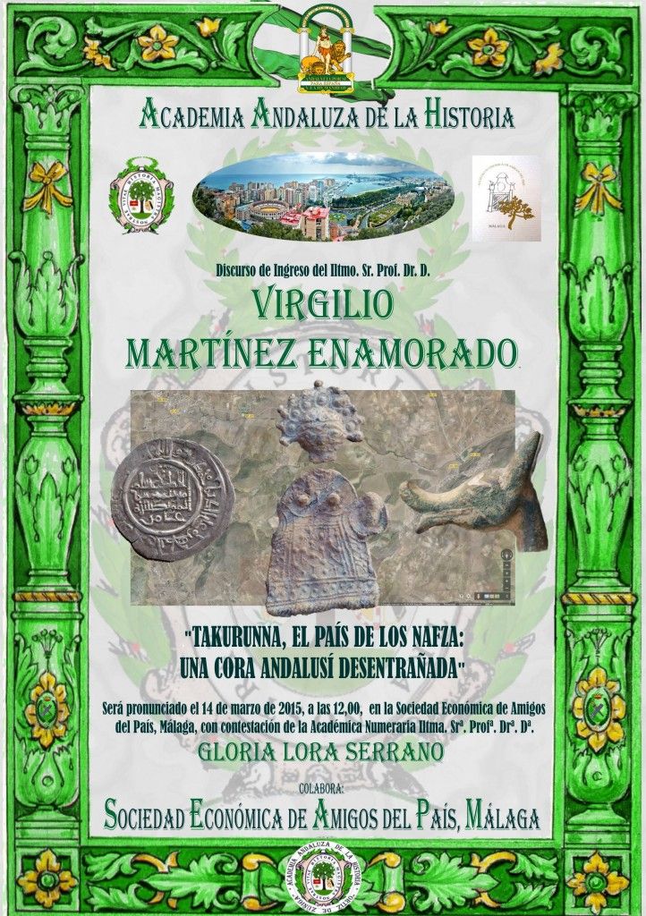Cartel Ingreso Virgilio Martínez Enamorado en la Academia Andaluza de la Historia
