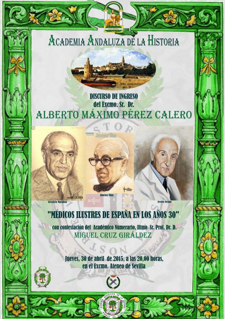 Cartel discurso ALBERTO M. PEREZ CALERO