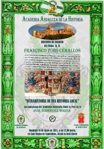 Cartel discurso ingreso TORO CEBALLOS