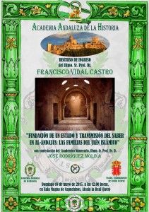 Cartel discurso ingreso VIDAL CASTRO