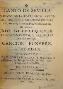José de Thena Llanto de Sevilla 1784