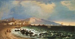 Puerto de Málaga - Manuel Barrón (1847) Museo C. Thyssen