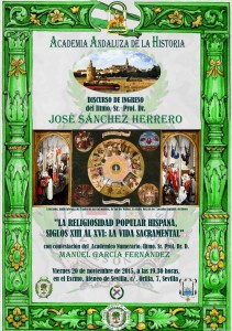 Cartel discurso JOSÉ SANCHEZ HERRERO