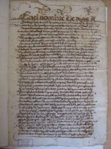1595. Escritura de la Capilla de San Jacinto