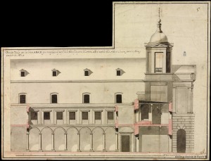 Proyecto de Iglesia de S. Francisco por J.A.Munar. Fuente: Biblioteca Nacional