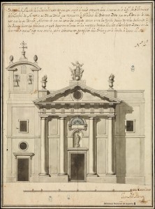 Proyecto de Iglesia de S. Francisco por J.A.Munar. Fuente: Biblioteca Nacional