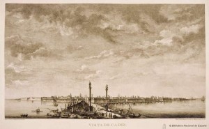 004 Vista de Cádiz (grabado, hacia 1795)