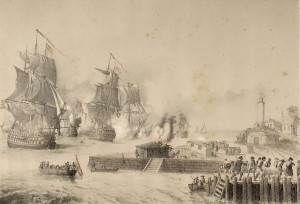 203 Tentativa inglesa de asalto a Bocachica, en Cartagena