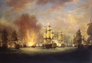 204 The_Moonlight_Battle_off_Cape_St_Vincent,_16_January_1780,por Richard Paton
