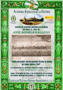 Cartel discurso JOSÉ ANDRÉS GALLEGO